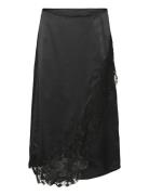 Vmmerle Lace Hw 7/8 Skirt Wvn Ga Skirts Knee-length & Midi Skirts Black Vero Moda