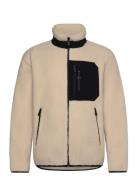 Bowman Pile Zip Jacket Sport Men Sport Clothing Sport Fleeces & Midlayers Cream Sail Racing