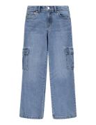 Levi's® Wide Leg Cargo Organic Pants Bottoms Jeans Loose Jeans Blue Levi's