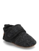 Prewalker Wool Shoes Pre-walkers - Beginner Shoes  Black Mikk-line