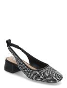 Smitten Sandals Shoes Sling Backs Heeled Slingbacks Silver Steve Madden