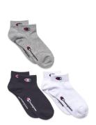 3Pk Quarter Socks Sport Socks & Tights Socks Multi/patterned Champion