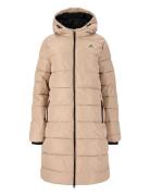 Amaret W Long Puffer Jacket Sport Women Sport Clothing Sport Outerwear Sport Jackets Sport Outdoor Jackets Beige Whistler