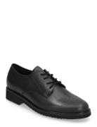 Laced Shoe Shoes Flat Loafers Black Gabor