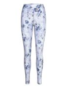 France W Printed Tights Sport Sport Clothing Sport Tights Sport Training Tights Blue Athlecia