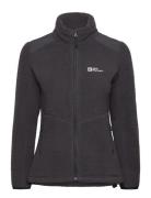 Kammweg Pile Fz W Sport Sport Clothing Sport Fleeces & Midlayers Black Jack Wolfskin