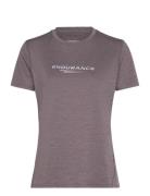 Wange W Melange S/S Tee Sport Women Sport Clothing Sports Tops & T-shirts Sport T-Skjorte Grey Endurance