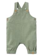 Nbmobert Cord Overall 6411-Hg O Lil Bottoms Dungarees Green Lil'Atelier