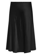 Cardomina Satin Calf Skirt Wvn Skirts Knee-length & Midi Skirts Black ONLY Carmakoma