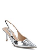 Valoris Slingback Shoes Sling Backs Heeled Slingbacks Silver Steve Madden