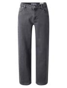 Low Rise - Wide Denim Bottoms Jeans Loose Jeans Grey Hound