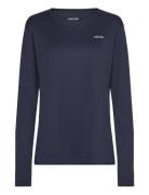 Women L/S Sports Tee Sport Women Sport Clothing Sports Tops & T-shirts Sport Long Sleeve Tops Navy ZEBDIA