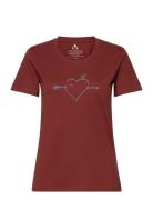 Subby W S-S Tee Sport Women Sport Clothing Sports Tops & T-shirts Sport T-Skjorte Burgundy Whistler