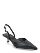 Luna Kitten Sling Pump Shoes Sling Backs Heeled Slingbacks Black Michael Kors