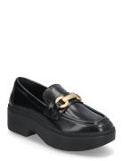 F-Luma Chunky-Snaffle Box-Leather D/Wedge Loafers Shoes Flat Loafers Black FitFlop