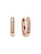 Goldplated Link Earrings Accessories Jewellery Earrings Hoops Pink Marmara Sterling