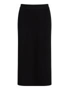 Viscose-Blend Knitted Midi Skirt, Sona Skirts Knee-length & Midi Skirts Black Ivo Nikkolo