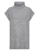 Sc-Irwin Tops Knitwear Ponchos Grey Soyaconcept