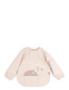 Sleeved Pocket Bib Ozzo Powder Baby & Maternity Baby Feeding Bibs Long Sleeve Bib Pink D By Deer