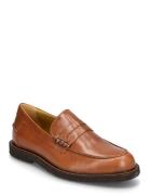 Loafer Shoes Flat Loafers Brown ANGULUS