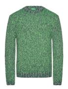 Sweater L/S Tops Knitwear Round Necks Green United Colors Of Benetton