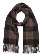 Bs Merlin Scarf Accessories Scarves Winter Scarves Brown Bruun & Stengade