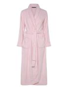 Lrl L/S Shawl Collar Long Robe Morgenkåbe Pink Lauren Ralph Lauren Homewear