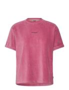 Kiarra Velours Tee Sport Women Sport Clothing Sports Tops & T-shirts Sport T-Skjorte Pink PICTURE ORGANIC CLOTHING