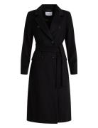 Wool Coat, Cadeo Uldfrakke Frakke Black Ivo Nikkolo