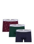 Classic Stretch-Cotton Trunk 3-Pack Boxershorts Green Polo Ralph Lauren Underwear