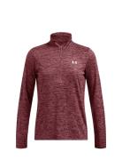 Tech 1/2 Zip- Twist Sport Sport Clothing Sport Fleeces & Midlayers Burgundy Under Armour