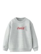 Nlnsky Cocacola Sweat Bru Bfu Tops Sweatshirts & Hoodies Sweatshirts Grey LMTD