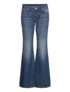 Nova Low Rise Slim Bootcut Leg Jeans Bottoms Jeans Boot Cut Blue Weekday