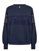 Sc-Banu Tops Sweatshirts & Hoodies Sweatshirts Navy Soyaconcept