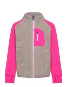 Fleece Jacket Outerwear Fleece Outerwear Fleece Jackets Pink Color Kids