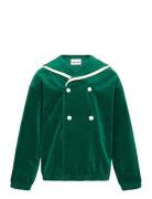 Sailor Velour Sweatshirt Tops Sweatshirts & Hoodies Sweatshirts Green Mini Rodini