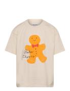 Gingerbread T-Shirt Tops T-Kortærmet Skjorte Beige Bobo Choses