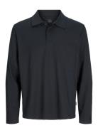 Jprblachad Ls Polo Styd Aw24 Tops Polos Long-sleeved Black Jack & J S