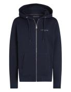 Small Tommy Logo Zip Hdd Tops Sweatshirts & Hoodies Hoodies Navy Tommy Hilfiger