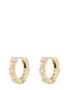 Billie Ring Ear G/Clear - Accessories Jewellery Earrings Hoops Gold SNÖ Of Sweden