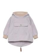 Matbabyvito Fleece Lined Spring Anorac. Grs Outerwear Jackets & Coats Anoraks Purple MINI A TURE