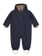 Matwisti Fleece Lined Snowsuit. Grs Outerwear Coveralls Snow-ski Coveralls & Sets Navy MINI A TURE