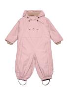 Matwisti Fleece Lined Snowsuit. Grs Outerwear Coveralls Snow-ski Coveralls & Sets Pink MINI A TURE