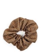 Kelly Crystal Scrunchie Accessories Hair Accessories Scrunchies Brown SUI AVA