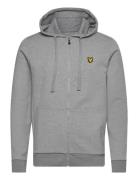 Full-Zip Hoodie Sport Sweatshirts & Hoodies Hoodies Grey Lyle & Scott Sport