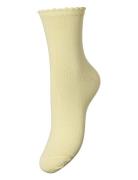 Pcsebby Glitter Long Socks Noos Bc Lingerie Socks Regular Socks Yellow Pieces