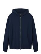 Nlmdancy Ls Knit Cardigan W. Hood Tops Sweatshirts & Hoodies Hoodies Navy LMTD