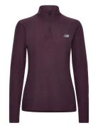 Sport Essentials Space Dye Quarter Zip Sport Women Sport Clothing Sport Fleeces & Midlayers Purple New Balance