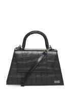 Harveygz Croco Bag Bags Top Handle Bags Black Gestuz