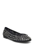 Studded Mesh Ballerina Shoes Ballerinasko Ballerinaer Black Mango